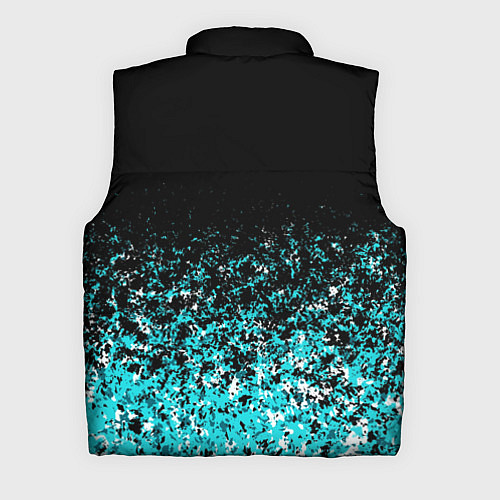 Мужской жилет Sport чёрно-голубой пятнистый / 3D-Черный – фото 2