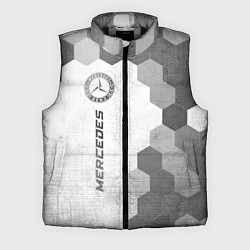 Мужской жилет Mercedes - white gradient по-вертикали