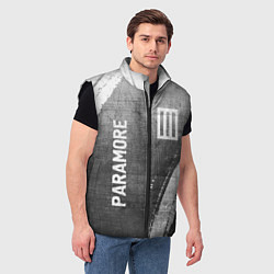 Мужской жилет Paramore - grey gradient вертикально, цвет: 3D-черный — фото 2