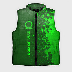Мужской жилет God of War - green gradient по-вертикали, цвет: 3D-черный