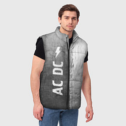 Мужской жилет AC DC - grey gradient по-вертикали, цвет: 3D-черный — фото 2