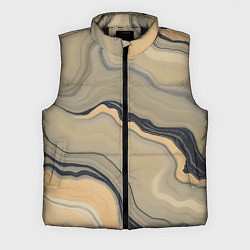 Мужской жилет Песочный мрамор, цвет: 3D-черный