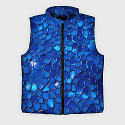Мужской жилет Блестящие синие отражения