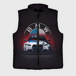 Мужской жилет BMW на красном фоне