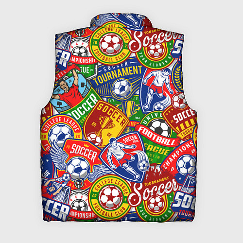 Мужской жилет Футбольные лиги паттерн / 3D-Черный – фото 2