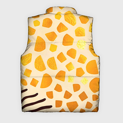 Мужской жилет Золотистые пятна жирафа / 3D-Черный – фото 2