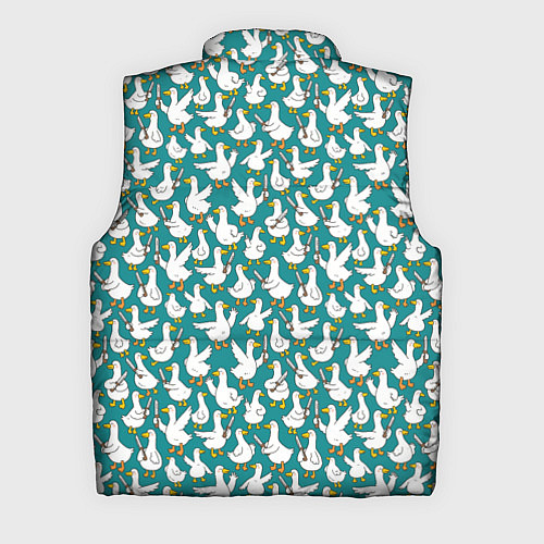 Мужской жилет Злой гусь узор / 3D-Черный – фото 2