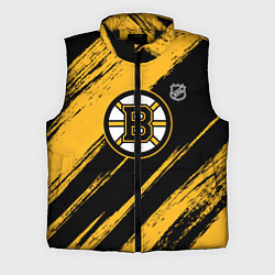 Мужской жилет Бостон Брюинз - брызги краски, цвет: 3D-черный