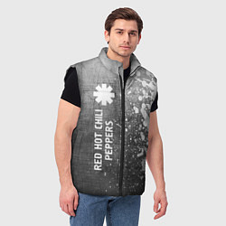 Мужской жилет Red Hot Chili Peppers - grey gradient по-вертикали, цвет: 3D-черный — фото 2