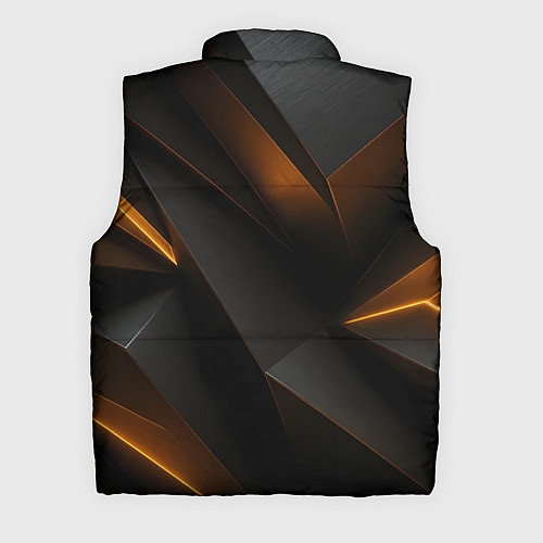 Мужской жилет Черная текстура с углами / 3D-Черный – фото 2