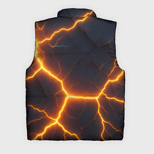 Мужской жилет Молнии и черные объемные плиты / 3D-Черный – фото 2