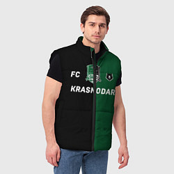 Мужской жилет Krasnodar football, цвет: 3D-черный — фото 2