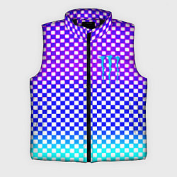 Мужской жилет Monster шахматная клетка градиент