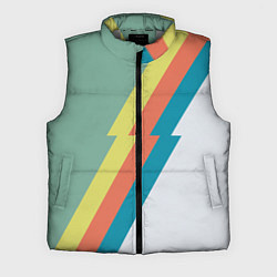 Мужской жилет Рок молния Боуи весенняя палитра, цвет: 3D-светло-серый