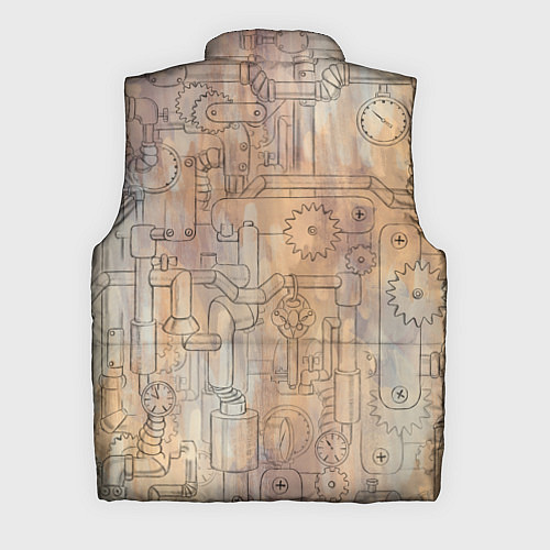 Мужской жилет Стимпанк механический киберхамелеон / 3D-Черный – фото 2