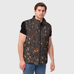 Мужской жилет Земли Инферно - Герои 3, цвет: 3D-черный — фото 2