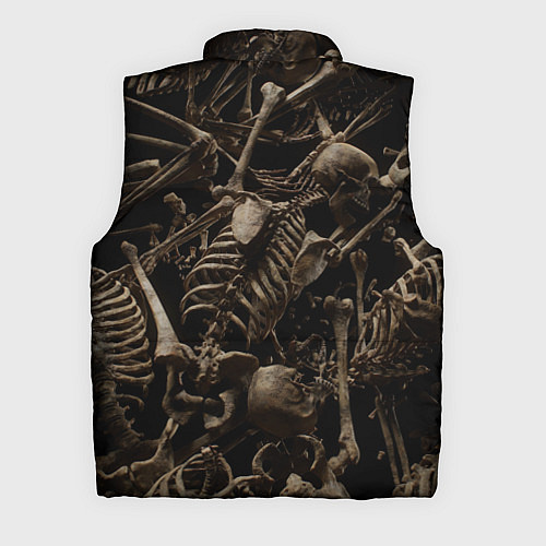 Мужской жилет Человеческие кости / 3D-Черный – фото 2