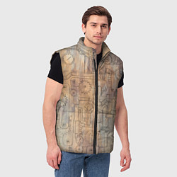 Мужской жилет Стимпанк элементы, цвет: 3D-черный — фото 2