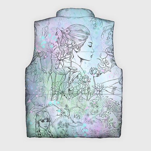 Мужской жилет Скетч японские дорамы / 3D-Черный – фото 2