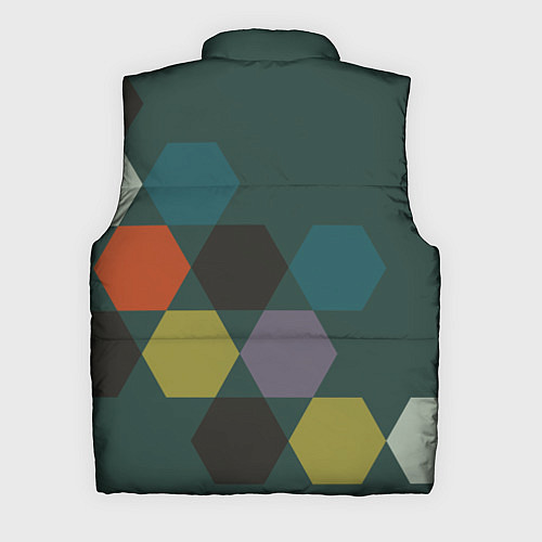 Мужской жилет Кластер зеленая ночь / 3D-Черный – фото 2