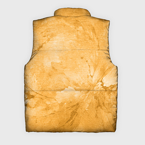 Мужской жилет Абстракция - bright yellow / 3D-Черный – фото 2