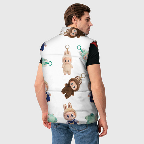 Мужской жилет Много игрушек лабубу / 3D-Красный – фото 4