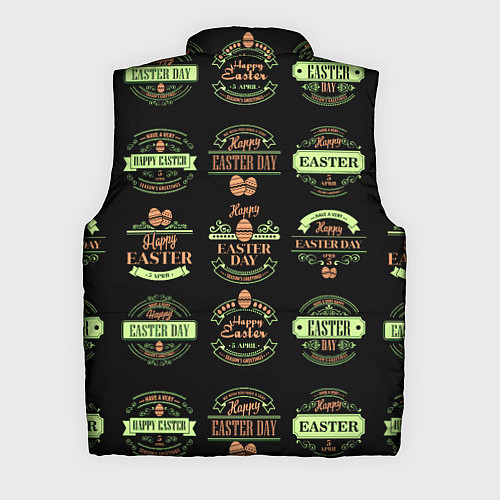 Мужской жилет Easter holidays / 3D-Черный – фото 2