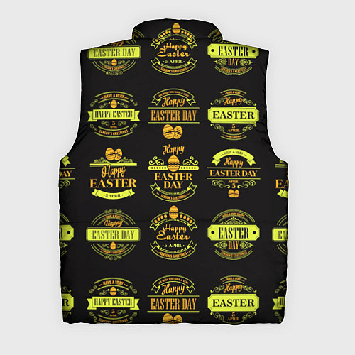 Мужской жилет Easter holidays / 3D-Черный – фото 2