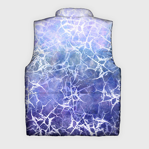 Мужской жилет Абстракция - white web on blue background / 3D-Черный – фото 2