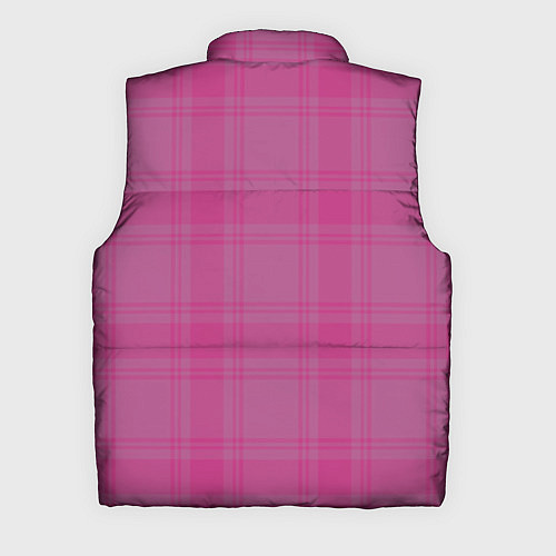 Мужской жилет Checkered pink / 3D-Черный – фото 2