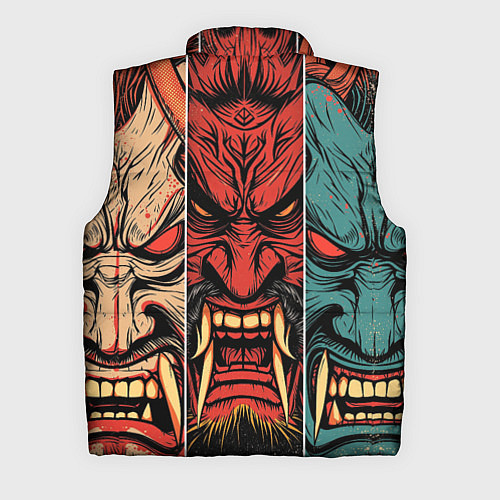 Мужской жилет Demons Oni - neuroart / 3D-Черный – фото 2