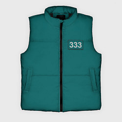 Мужской жилет Персонаж номер 333, цвет: 3D-черный