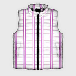 Мужской жилет Color white cage pink line