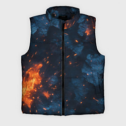 Мужской жилет Синий камуфляж с искрами