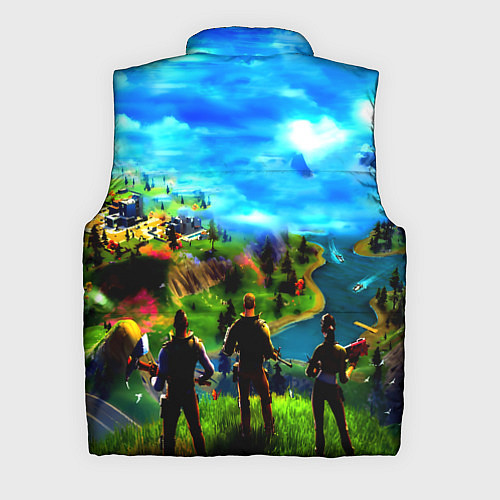 Мужской жилет Fortnite x doom logo / 3D-Черный – фото 2