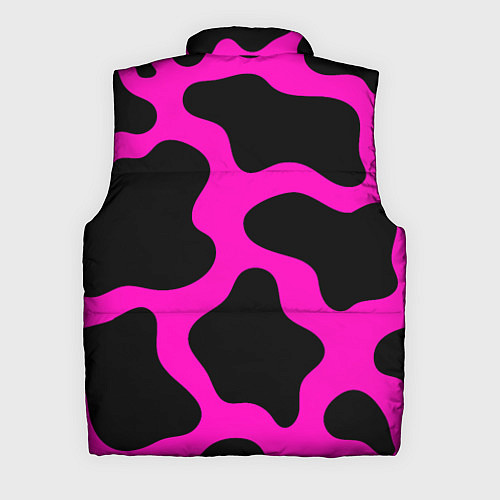 Мужской жилет Розовая коровья расцветка / 3D-Черный – фото 2