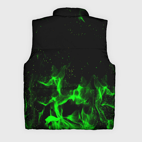 Мужской жилет Doom кислотное лого огненный / 3D-Черный – фото 2