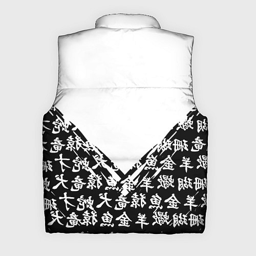 Мужской жилет Doom японские символы / 3D-Черный – фото 2