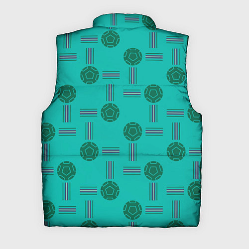 Мужской жилет Мячи и полосы / 3D-Черный – фото 2