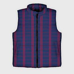 Мужской жилет Color blue cage pink stripes