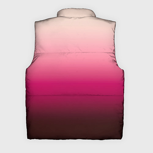 Мужской жилет Градиент transcendent pink омбре / 3D-Черный – фото 2