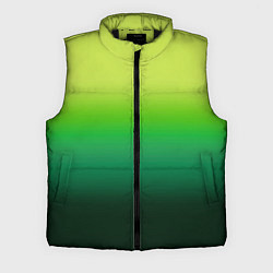 Мужской жилет Градиент укропное зеленое омбре, цвет: 3D-черный