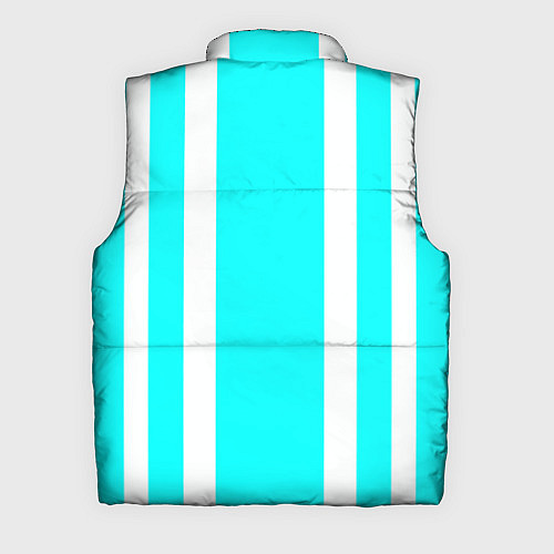 Мужской жилет Color blue white stripes / 3D-Черный – фото 2