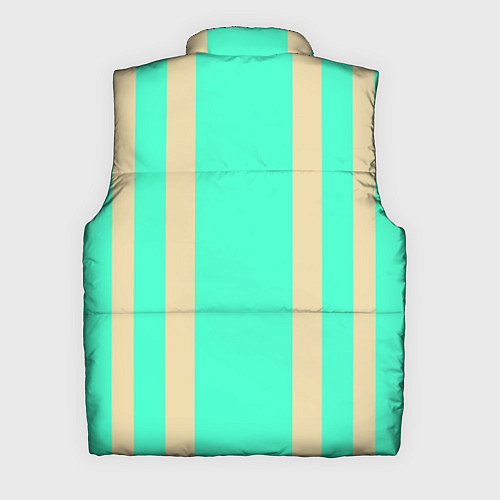 Мужской жилет Color blue beige stripes / 3D-Черный – фото 2