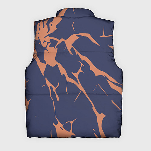 Мужской жилет Разломы на синем / 3D-Черный – фото 2