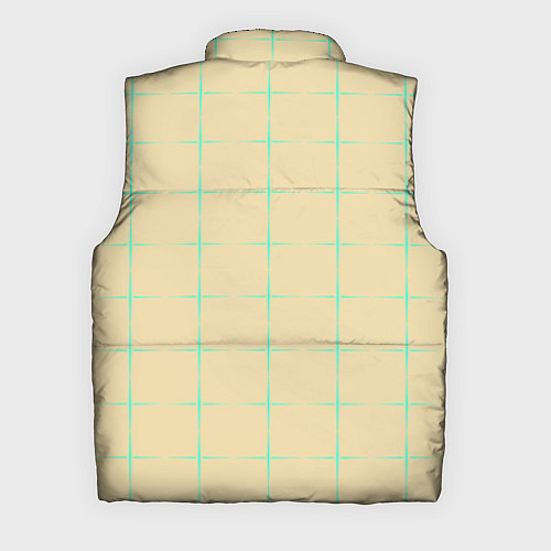 Мужской жилет Color beige green crosses / 3D-Черный – фото 2