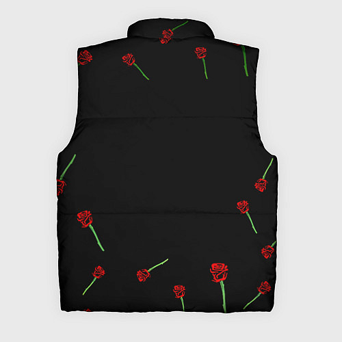 Мужской жилет Doom rose pattern / 3D-Черный – фото 2