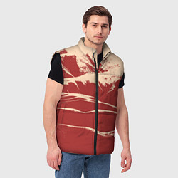 Мужской жилет Песочные горы-абстракция, цвет: 3D-черный — фото 2