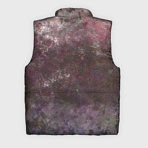 Мужской жилет Абстракция - brown-violet scales / 3D-Черный – фото 2
