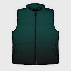Мужской жилет Тёмный изумруд, цвет: 3D-черный